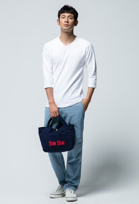 BLUE BLUE 블루블루진 BB 앵커 캔버스백 S (RED)
