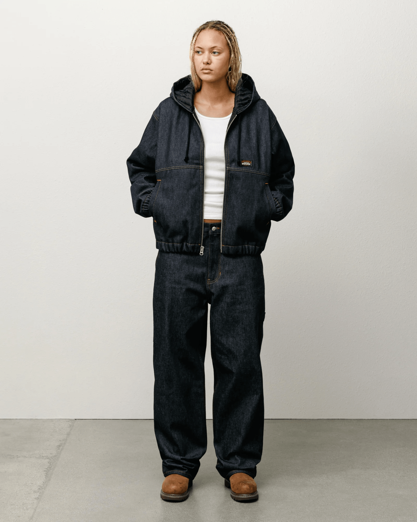 STUSSY 스투시 인슐레이티드 워크 자켓 – 로우 데님