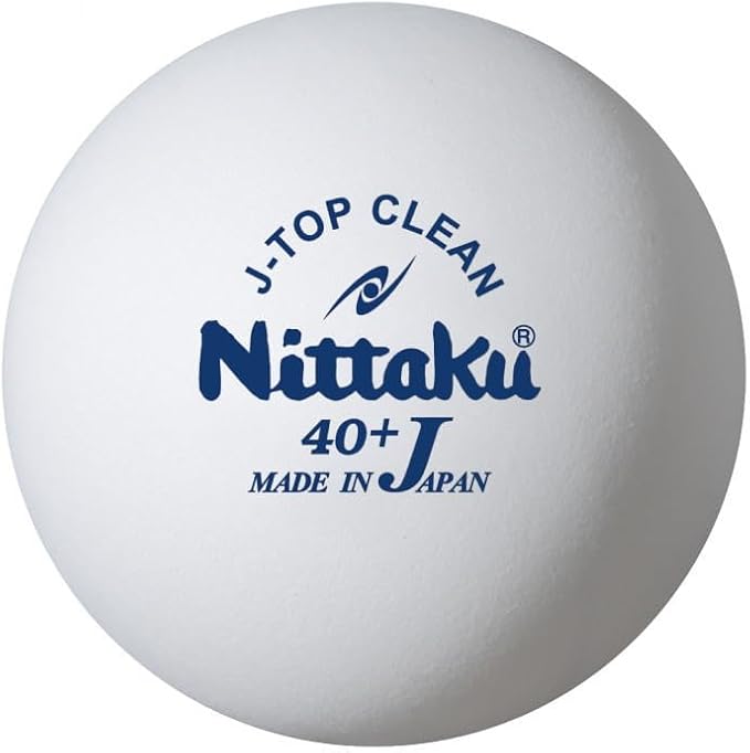 니타쿠(Nittaku) J 탑 클린 트레이닝 볼 – 연습용 탁구공 (40mm, 일본제) 60개입