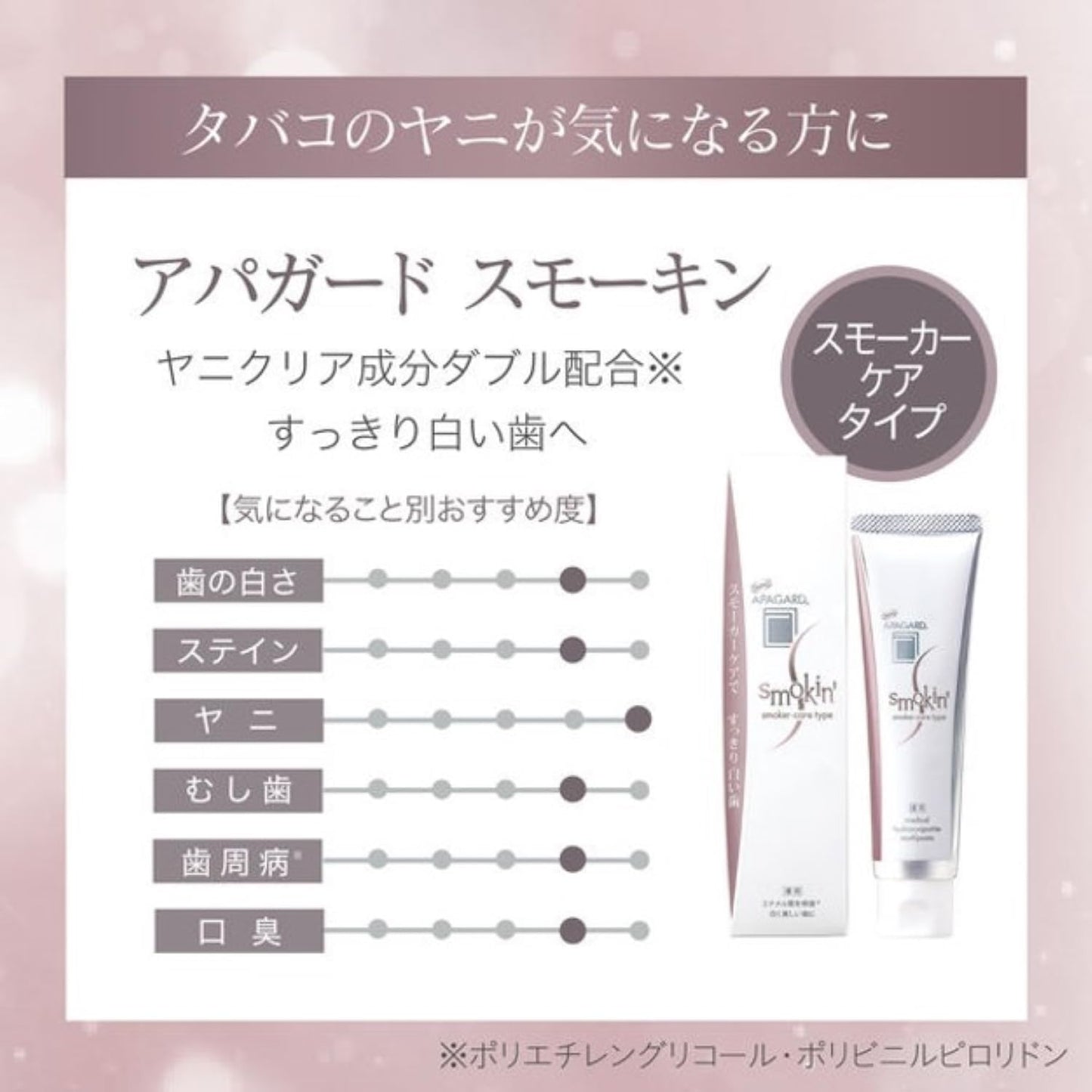 아파가드 스모킨 105g & 딥케어 액상치약(5ml)