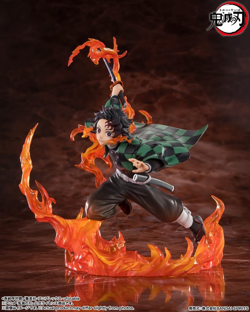 TAMASHII NATIONS Figuarts ZERO 귀멸의 칼날 카마도 탄지로 렌고쿠 칼자루 ver. 약 195mm PVC &ABS PC 도색 완성 피규어