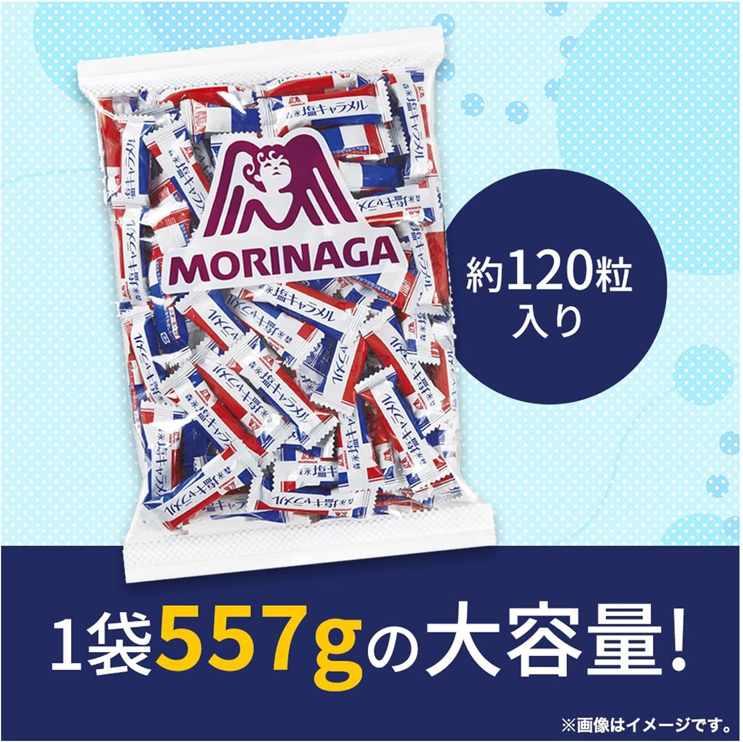모리나가 소금 캐러멜 557g 대용량 약120개입 프랑스산 암염 일본 캐러멜 캔디