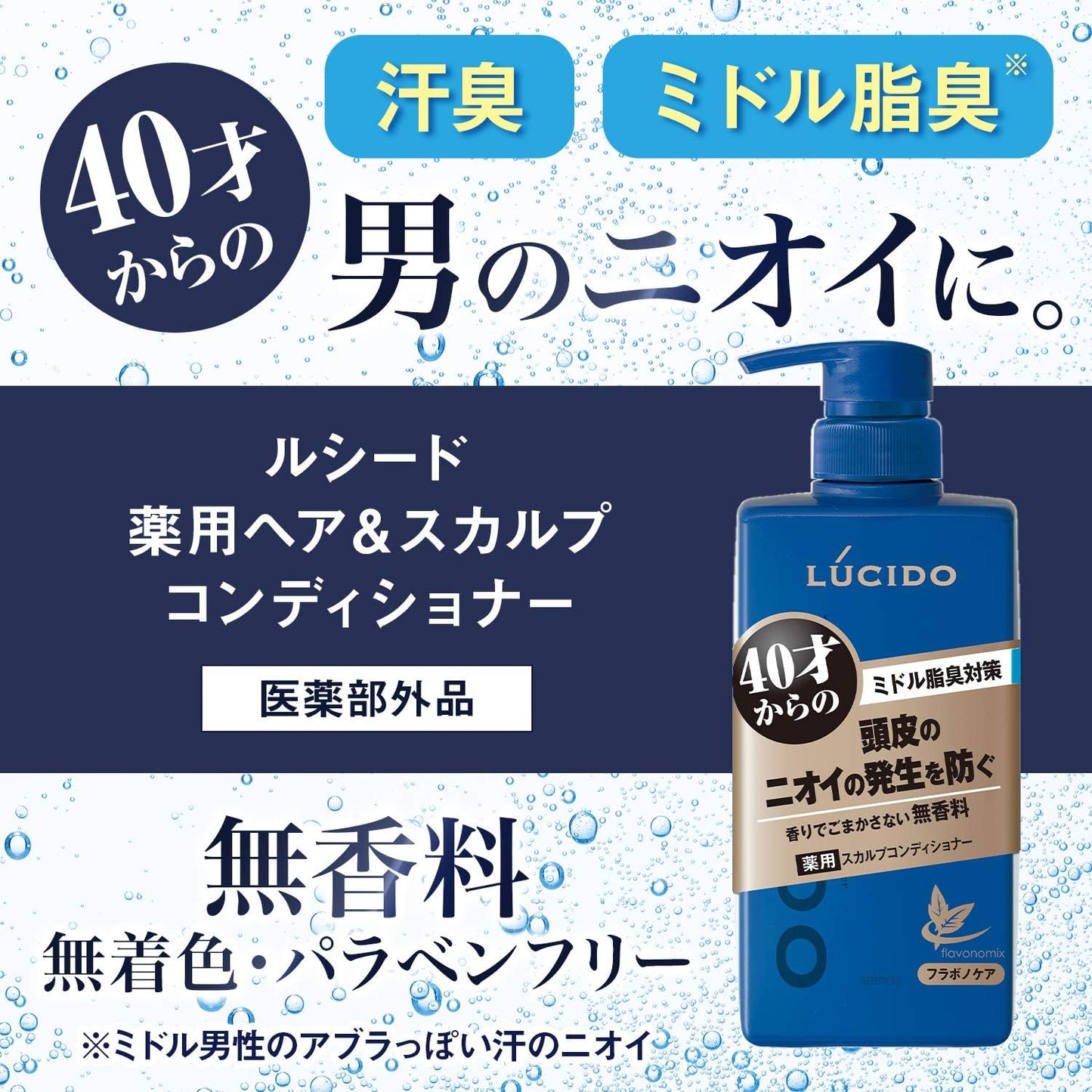 LUCIDO (루시도) 약용 헤어 & 스칼프 컨디셔너 | 두피 & 탈모 관리 | 무향료 | 450g
