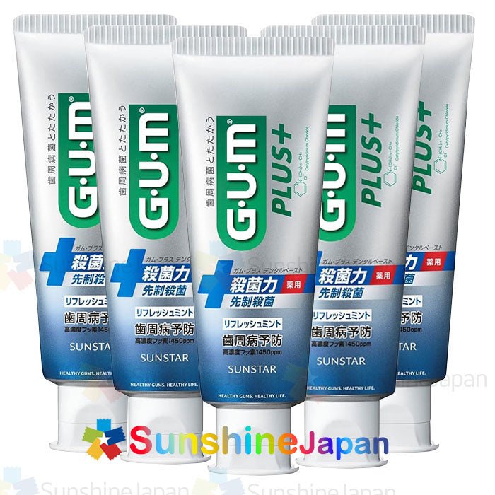 GUM(검) 검 플러스 덴탈페이스트 약용치약 120g 2종선택 살균 치주질환 구강구취 일본치약 일본직배송