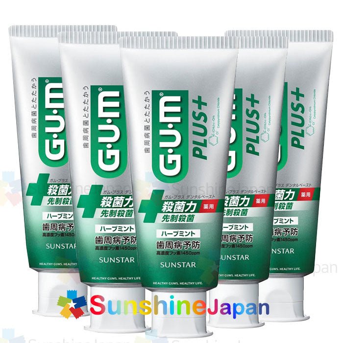 GUM(검) 검 플러스 덴탈페이스트 약용치약 120g 2종선택 살균 치주질환 구강구취 일본치약 일본직배송