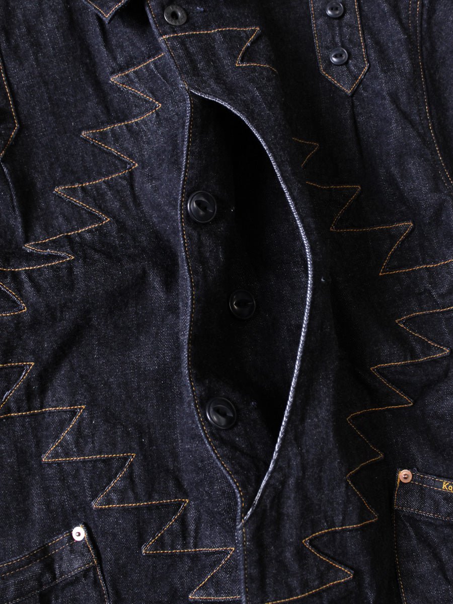 Kapital 캐피탈12oz 데님 산토도밍고 썬더버드 재킷 K2504LJ175