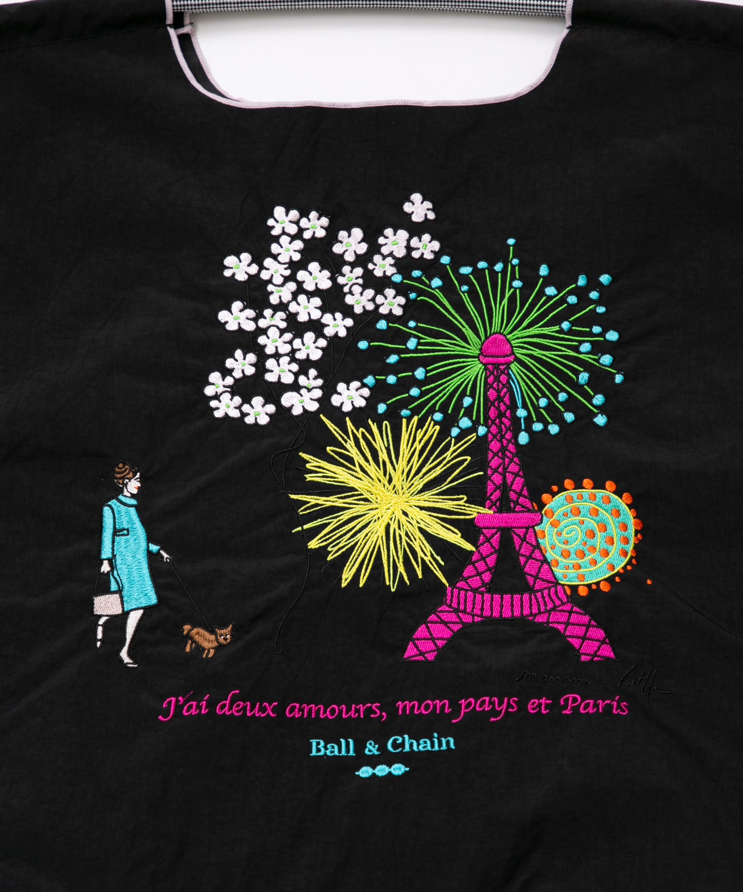 Ball & Chain 볼 앤 체인 마리안느 배틀 파리Marianne Battle  콜라보 쇼핑백 L 사이즈  색상2가지