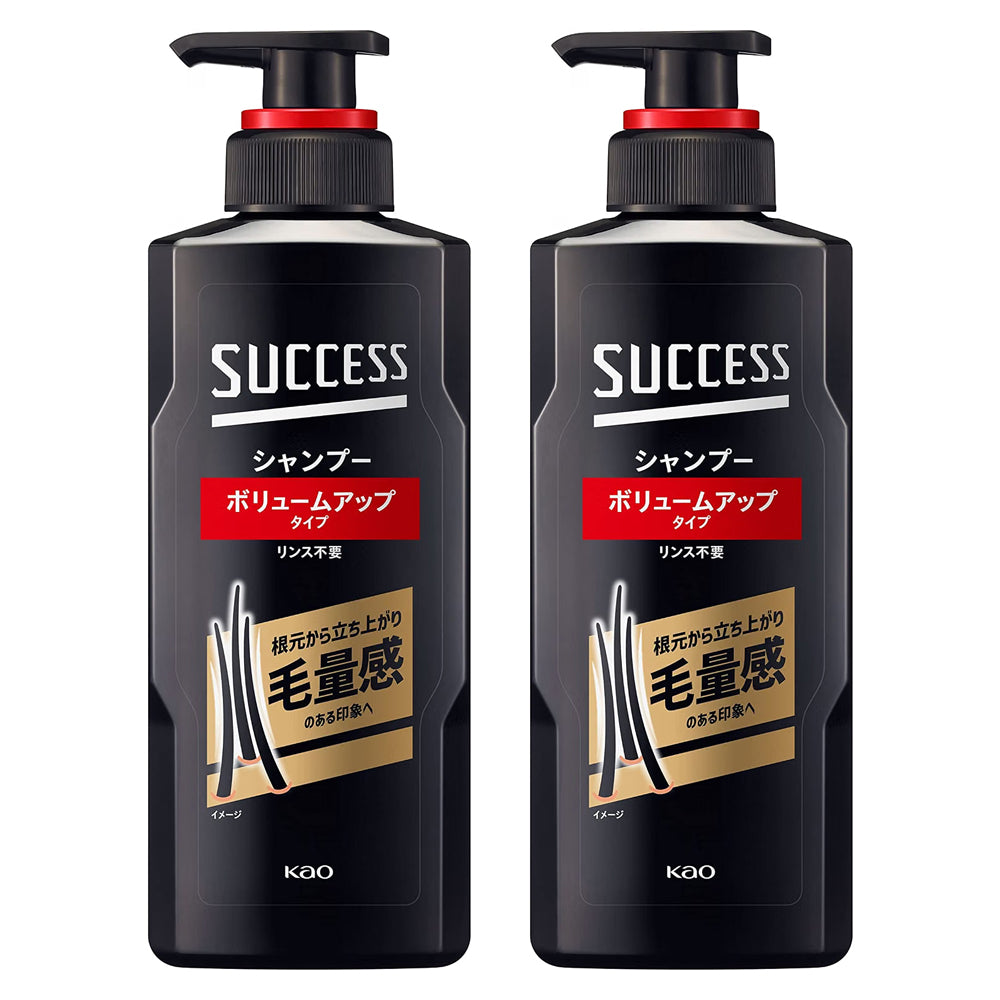 카오 SUCCESS 석세스 샴푸 볼륨업 타입 350mL 2개세트 가는 모발볼륨 부족모발