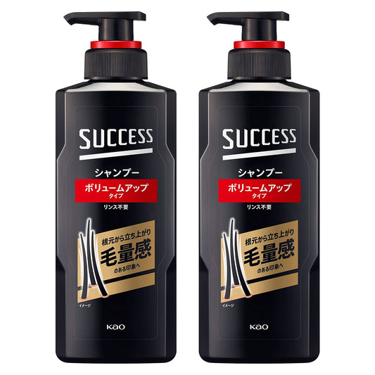 카오 SUCCESS 석세스 샴푸 볼륨업 타입 350mL 2개세트 가는 모발볼륨 부족모발