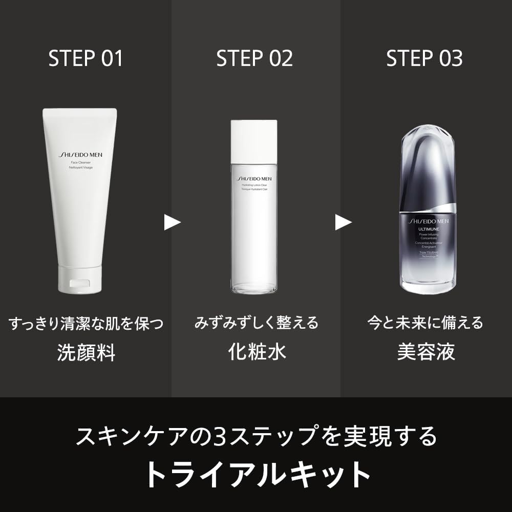 시세이도 맨 (SHISEIDO MEN) 알티뮨 트라이얼 키트 – 남성용 스킨케어 4종 세트 (여행용 / 선물용)