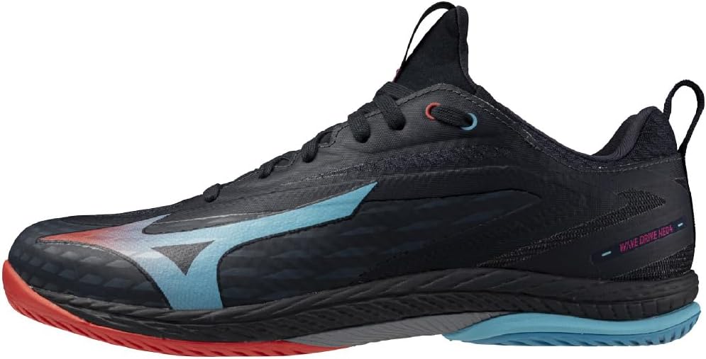 미즈노 MIZUNO 웨이브 드라이브 NEO4 남녀공용 탁구화 2E 다크그레이 레드 블루
