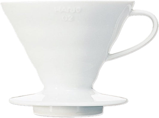 HARIO(하리오) V60 세라믹 드리퍼 01 (1~2컵용, 200ml, 화이트, 일본제)