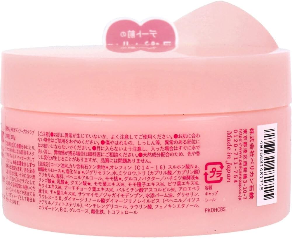 코이스루 오시리 바디 워시 겸용 비누 스크럽 스위트 피치향 180g