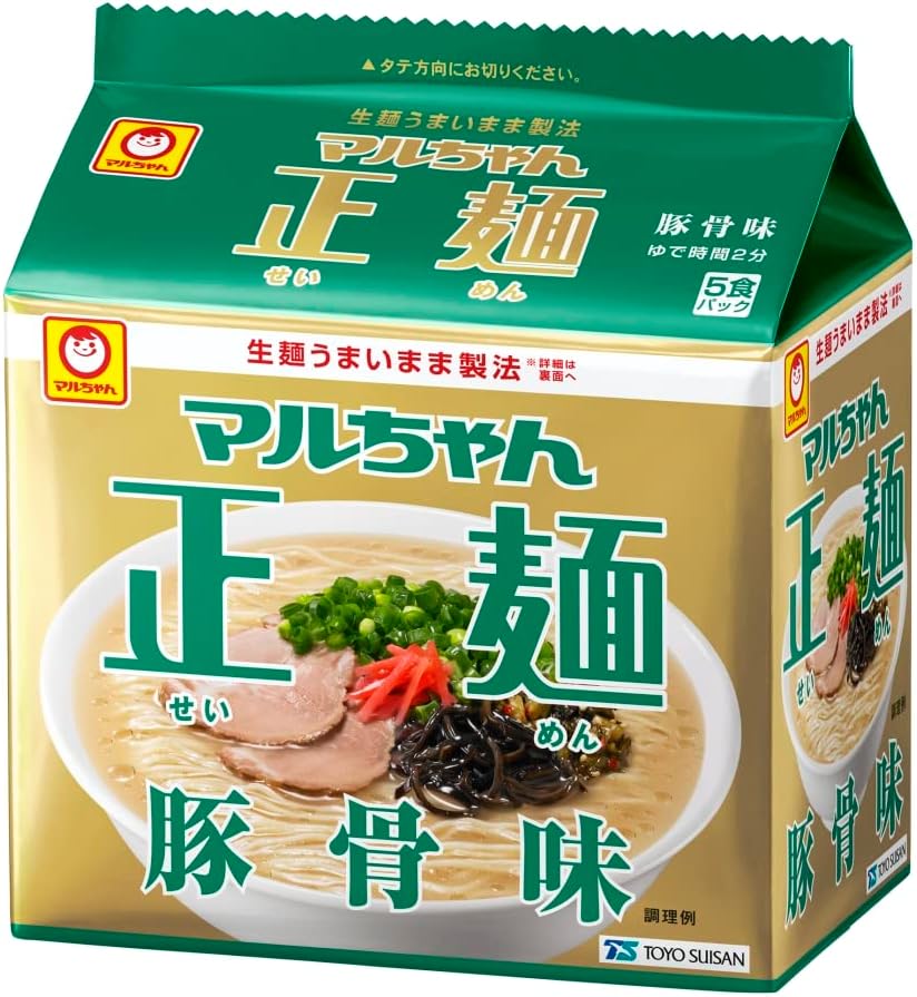 마루짱 정면 5식 팩 전 종류 라면 세트 (간장, 미소, 감칠맛소금, 돈코츠, 돈코츠간장, 와풍간장 / 각 1팩 5식 × 6종, 총 30개입) 즉석 봉지면 인스턴트 라면 세트 박스 구매용 | 동양수산