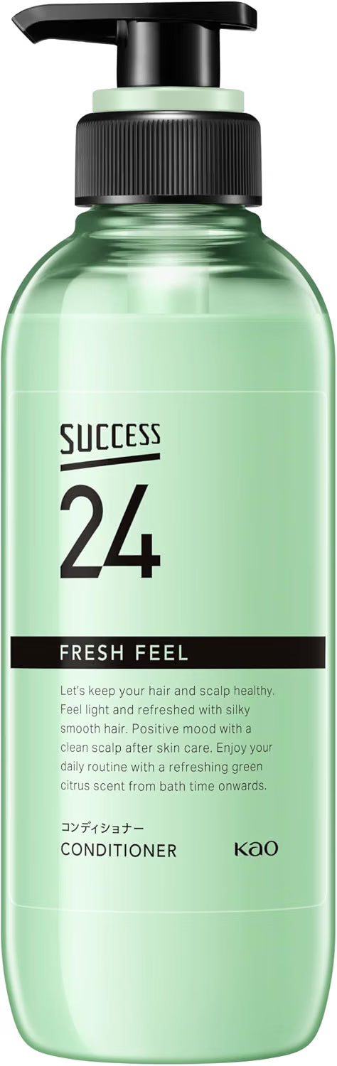 카오 SUCCESS24 프레시 필 컨디셔너 400mL 그린 시트러스 향 두피·모발 케어