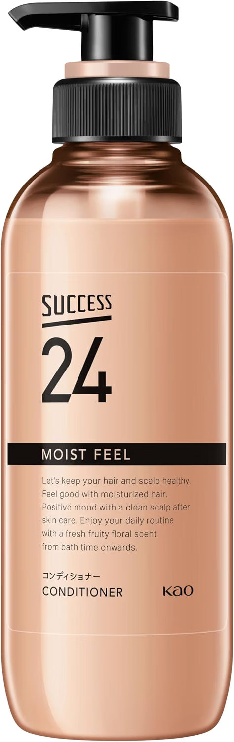 카오 SUCCESS24 모이스트 필 컨디셔너 400mL  CICA·히알루론산·콜라겐·호호바오일 함유