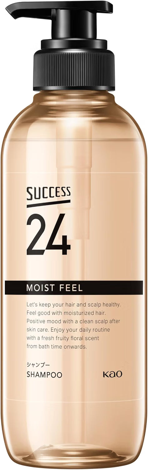 카오 SUCCESS24 모이스트 필 샴푸 400mL 두피모발 보습 케어