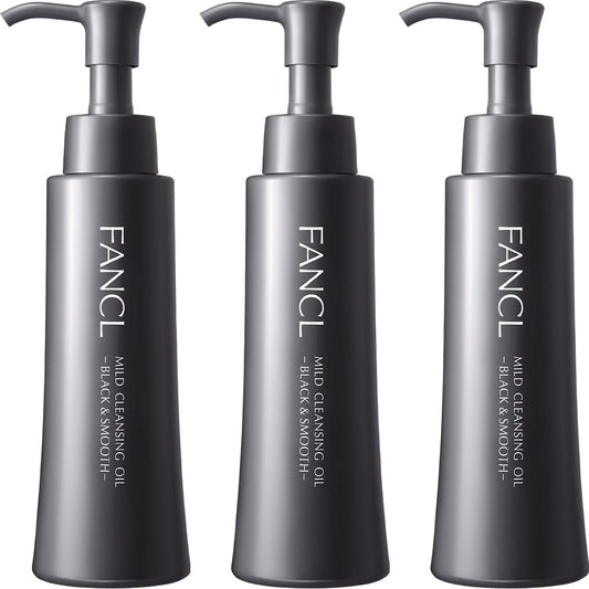 FANCL 마일드 클렌징 오일 블랙 스무스 (120mL × 3개 세트)