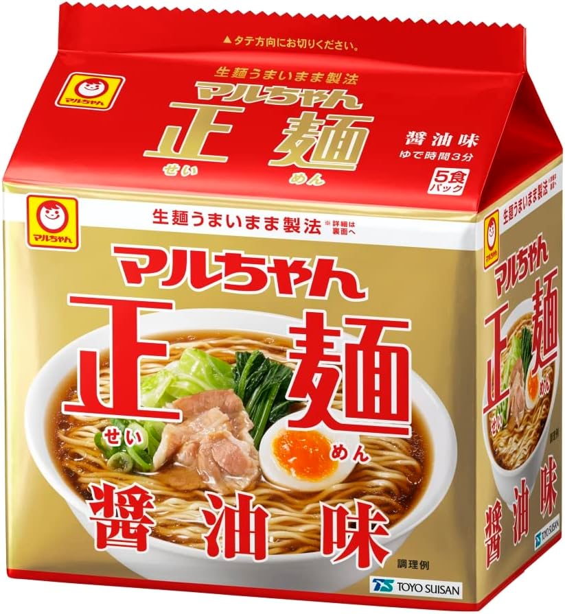 마루짱 정면 5식 팩 전 종류 라면 세트 (간장, 미소, 감칠맛소금, 돈코츠, 돈코츠간장, 와풍간장 / 각 1팩 5식 × 6종, 총 30개입) 즉석 봉지면 인스턴트 라면 세트 박스 구매용 | 동양수산