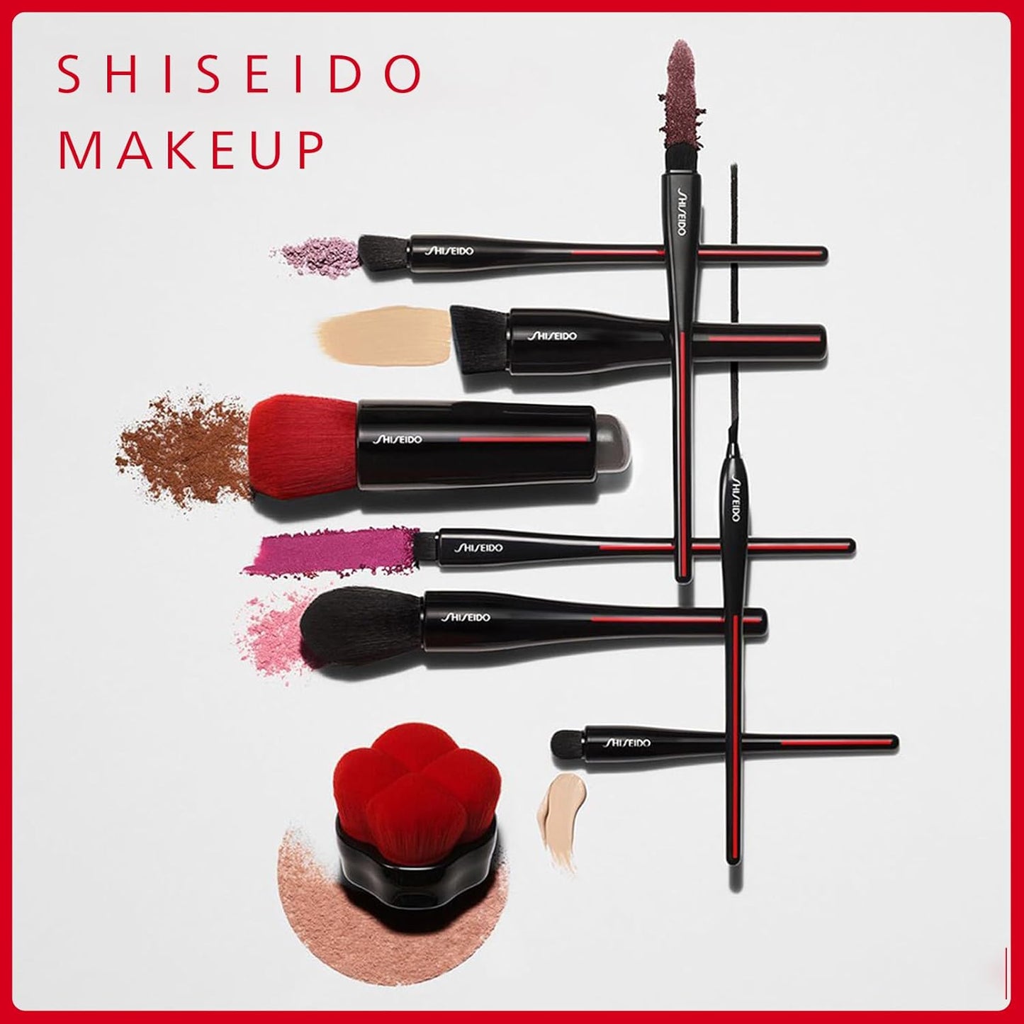 SHISEIDO 시세이도 메이크업 HASU FUDE 파운데이션 브러시 아이브로우용