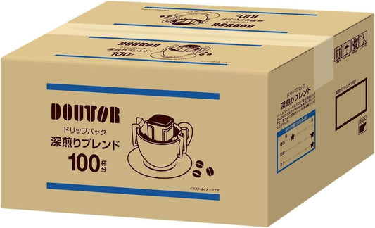 DOUTOR 도토루 커피 드립팩 깊은 로스팅 블렌드 100P 일본드립팩