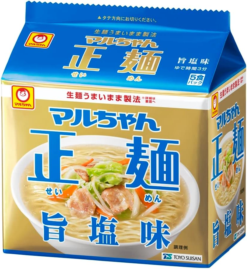 마루짱 정면 5식 팩 전 종류 라면 세트 (간장, 미소, 감칠맛소금, 돈코츠, 돈코츠간장, 와풍간장 / 각 1팩 5식 × 6종, 총 30개입) 즉석 봉지면 인스턴트 라면 세트 박스 구매용 | 동양수산