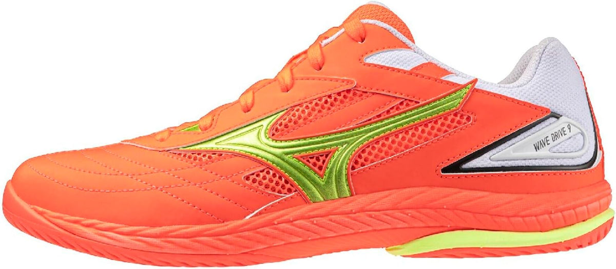 미즈노 MIZUNO 웨이브 드라이브 9 남녀공용 탁구화 2E 오렌지 옐로우