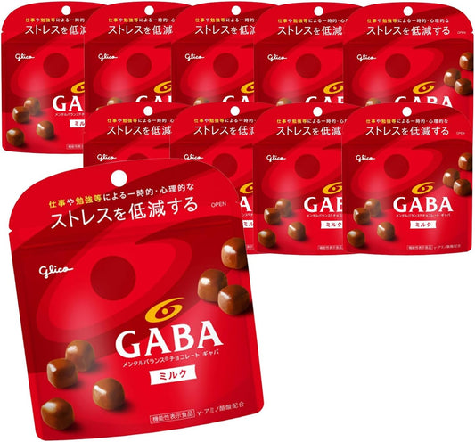 GABA 멘탈 밸런스 초콜릿 밀크 스탠드 파우치 51g × 10봉