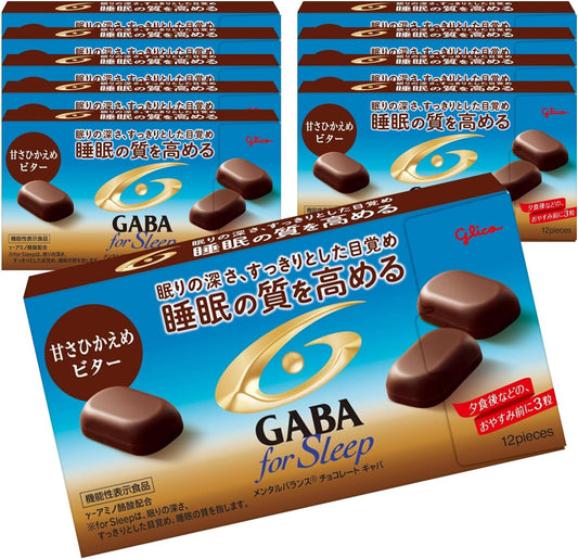 GABA 포스 슬립 저당 비터 초콜릿 47g × 10개