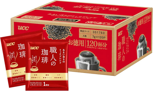UCC 장인의 커피 드립커피 리치 블렌드 (달콤한 향) 120개입 (7g × 120)