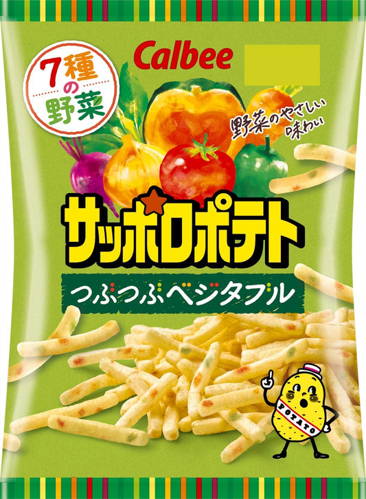 카루비 사포로포테토 쯔부쯔부 베지터블 72g × 12봉 세트