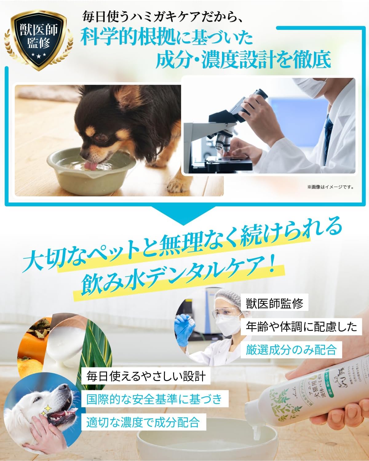 아니하 강아지 고양이 액상 치약 200mL × 2개 반려동물 덴탈워터 구취 치태 구강관리