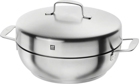 ZWILLING(츠빌링) 플러스 스모커 세트 28cm / IH 대응 / 4L / 스테인리스 3중 구조 / 정품 40999-028