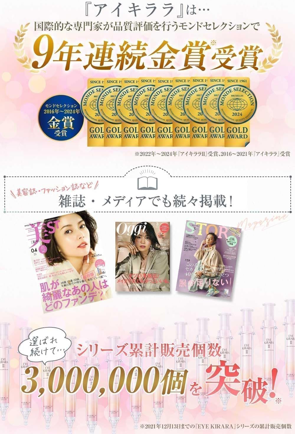 아이키라라Ⅱ 아이크림 10g 2개 세트 / 눈밑 다크서클 케어 레티놀 아이크림