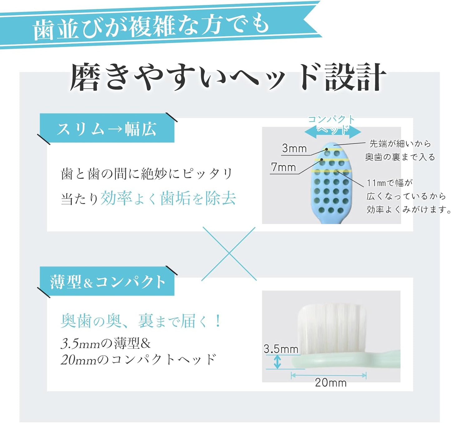 【ORALEGIT】 오랄기트 Natural Fit 치주 케어 전용 초극세모 13mm 칫솔 (4개 세트)