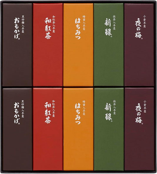 500년 전통의 일본 고급 화과자 토라야 소형 양갱 10개입 세트