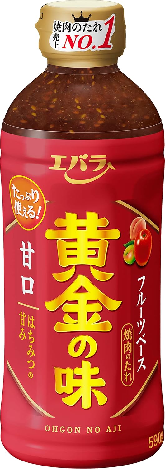 에바라 황금의 맛 단맛 /중간 매운맛 590g 선택(야키니쿠 소스, 불고기 양념장)