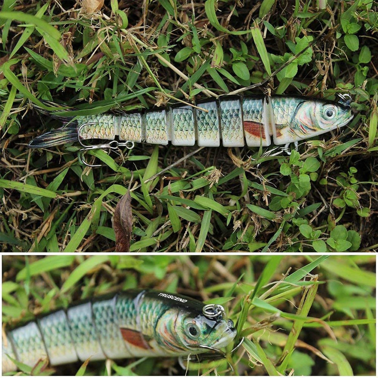 TRUSCEND 8관절 대형 리얼 피쉬 루어 27g / 빅베이트 미노우 낚시루어 A1-13.7cm,27g