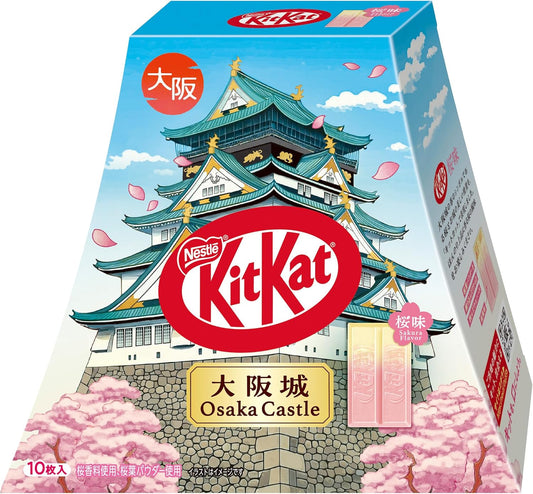 네슬레 일본 키트캣 오사카성 패키지 사쿠라맛 10개입
