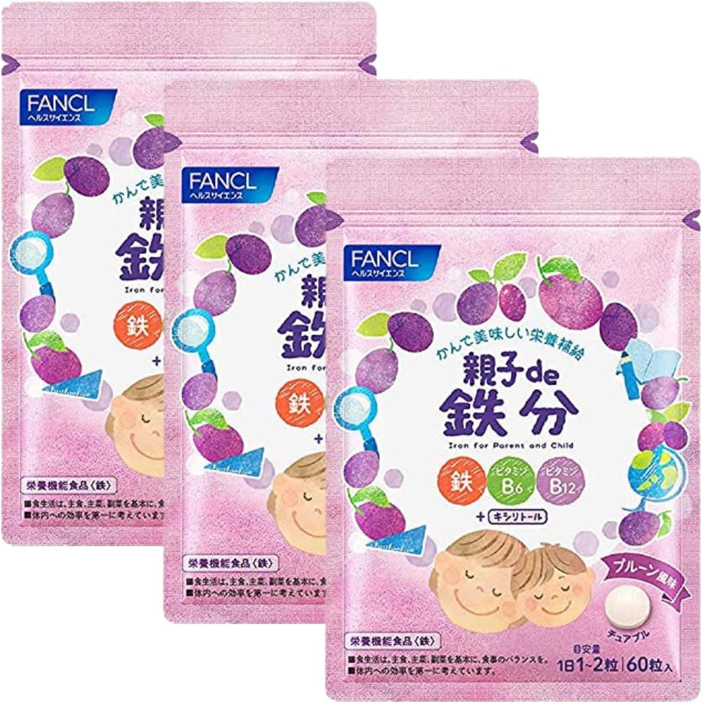 FANCL 판클 부모와 함께 철분 3봉 (90~180일분)