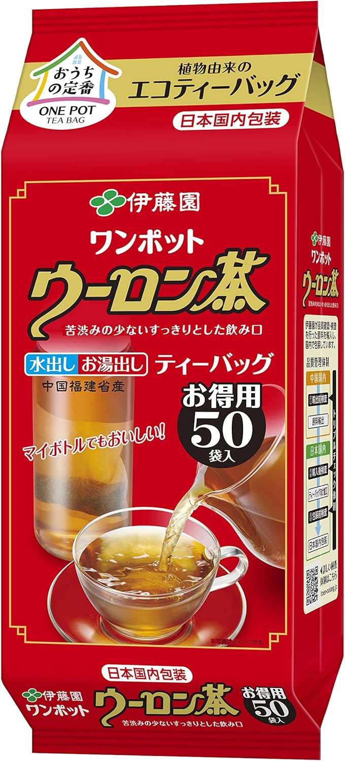이토엔 원포트 우롱차 에코 티백 4.0g × 50개입 3세트