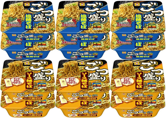 마루짱 고츠모리 야끼소바 2종 세트 (소스맛& 소금맛 / 총 12개입)