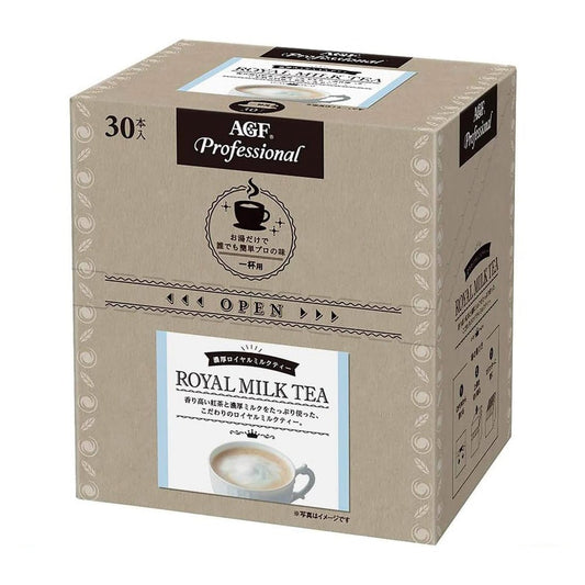 AGF 프로페셔널 진한 로열 밀크티 스틱 30개입 일본산 인스턴트 커피 1잔용 개별포장
