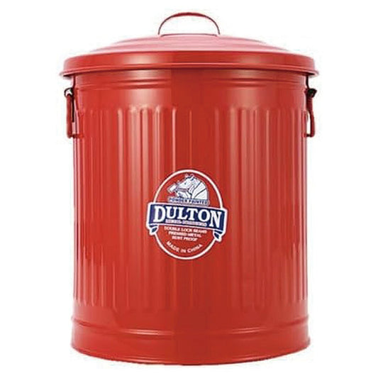 Dulton 달튼 가베지 캔 S사이즈 12L 레드 (뚜껑형 철제 휴지통) 색상4종