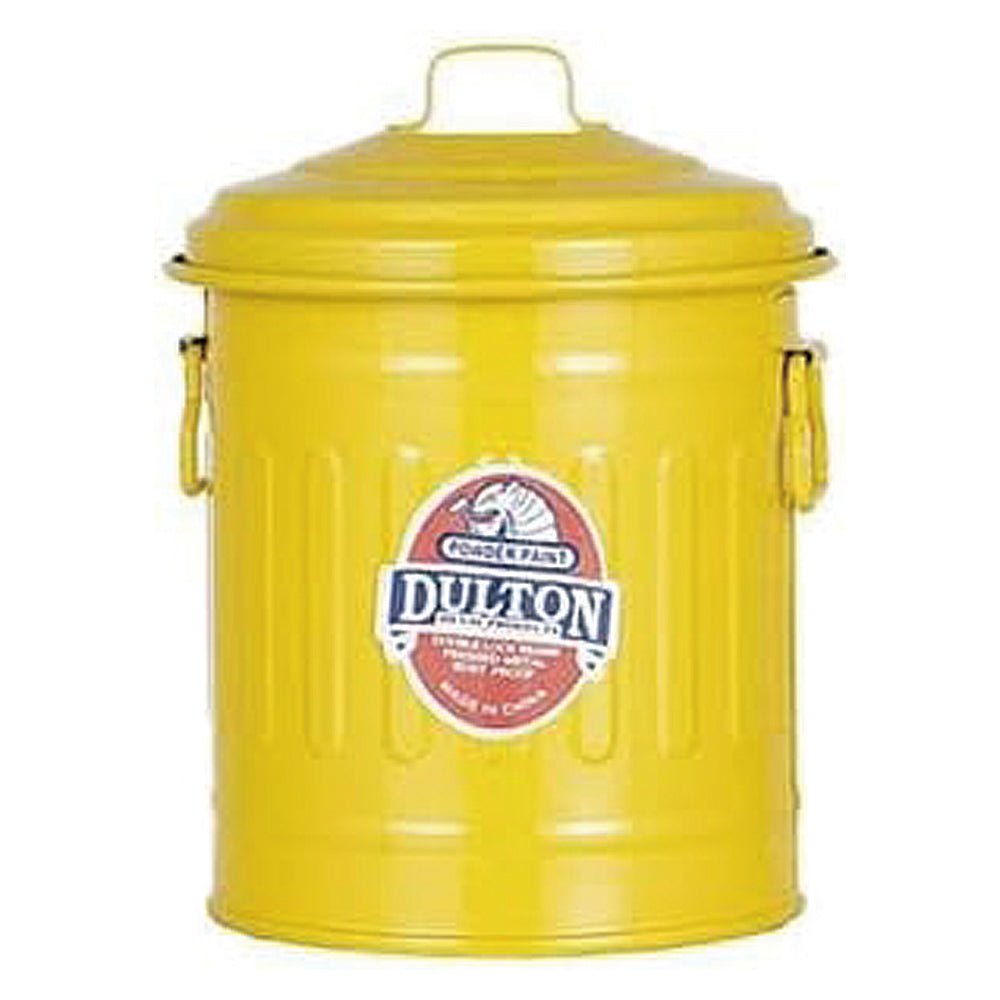 Dulton 달튼 가베지 캔 1L 탁상용 뚜껑형 철제 휴지통 색상4종