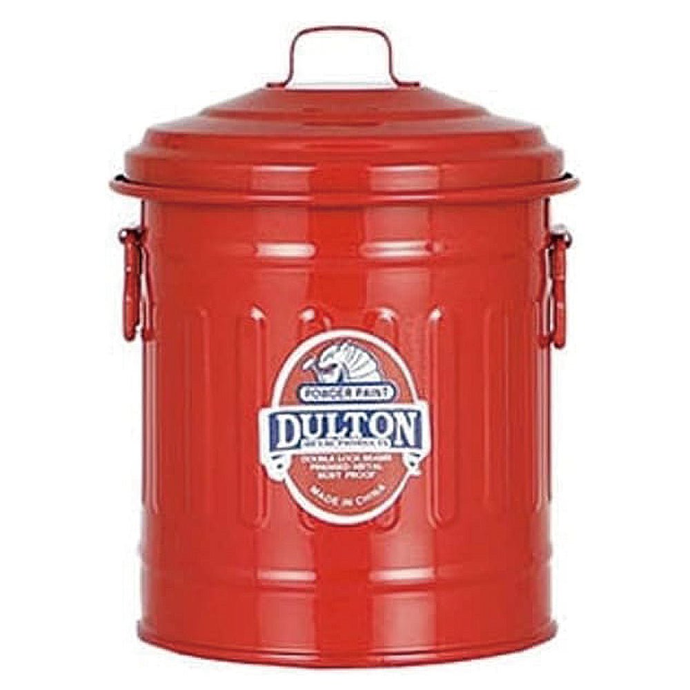 Dulton 달튼 가베지 캔 1L 탁상용 뚜껑형 철제 휴지통 색상4종