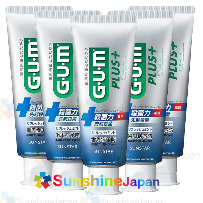 GUM(검) 검 플러스 덴탈페이스트 약용치약 120g  2종선택 살균 치주질환 구강구취 일본치약 일본직배송