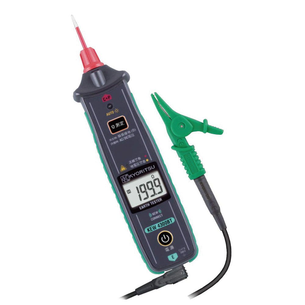교리츠 KEW 4300BT Bluetooth 디지털 간이 접지저항계 접지저항 측정기 (2극법 / 스마트폰 연동)