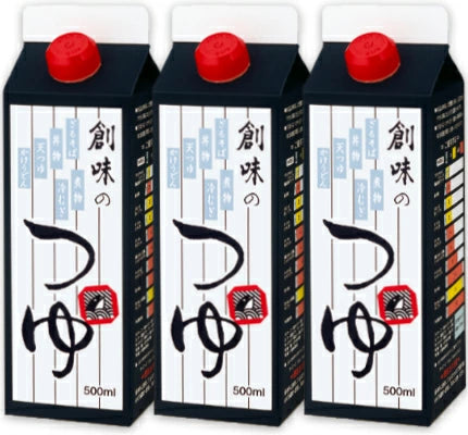 소우미 쇼쿠힌 츠유 (국물 간장) 500ml × 3병 세트